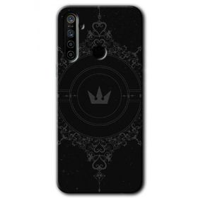 Realme 6I Siyah Mandala 1 Baskılı Uyumlu Silikon Kılıf
