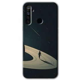 Realme 6I Space Planet Baskılı Uyumlu Silikon Kılıf