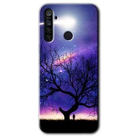 Realme 6I Uzay Silüet Baskılı Uyumlu Silikon Kılıf