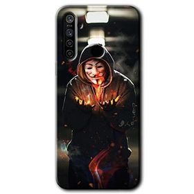 Realme 6I V for Fire Baskılı Uyumlu Silikon Kılıf