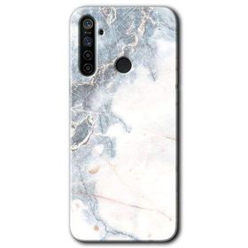 Realme 6I White Marble Baskılı Uyumlu Silikon Kılıf