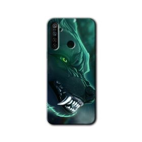 Realme 6I Yeşil Kurt Baskılı Uyumlu Silikon Kılıf