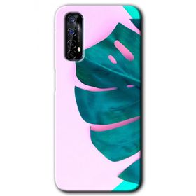 Realme 7 3D Yaprak Baskılı Uyumlu Silikon Kılıf