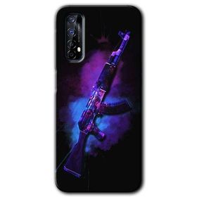 Realme 7 AK Baskılı Uyumlu Silikon Kılıf