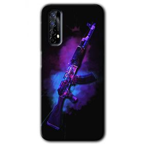 Realme 7 AK Baskılı Uyumlu Silikon Kılıf
