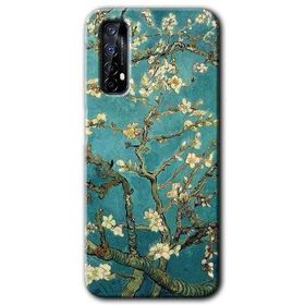 Realme 7 Almond Blossom Baskılı Uyumlu Silikon Kılıf