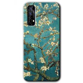 Realme 7 Almond Blossom Baskılı Uyumlu Silikon Kılıf