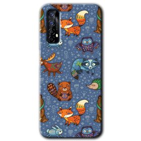 Realme 7 Animals Funny Baskılı Uyumlu Silikon Kılıf