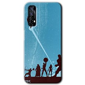 Realme 7 Avengers Team Baskılı Uyumlu Silikon Kılıf