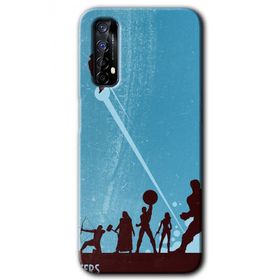 Realme 7 Avengers Team Baskılı Uyumlu Silikon Kılıf