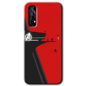 Realme 7 Avengers Tower Baskılı Uyumlu Silikon Kılıf