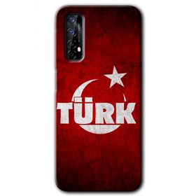 Realme 7 Ayyıldız Türk Baskılı Uyumlu Silikon Kılıf
