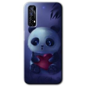Realme 7 Bebek Panda Baskılı Uyumlu Silikon Kılıf