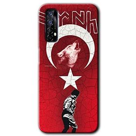 Realme 7 Bozkurt Atam Baskılı Uyumlu Silikon Kılıf