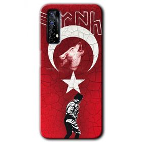 Realme 7 Bozkurt Atam Baskılı Uyumlu Silikon Kılıf