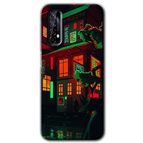 Realme 7 China Street Baskılı Uyumlu Silikon Kılıf