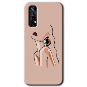 Realme 7 Çizim Silüet Baskılı Uyumlu Silikon Kılıf