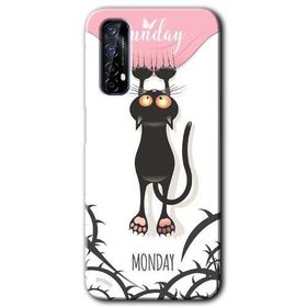 Realme 7 Dark Sunday Baskılı Uyumlu Silikon Kılıf