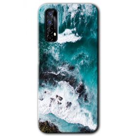Realme 7 Deniz Kıyısı Baskılı Uyumlu Silikon Kılıf