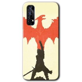 Realme 7 Dragon Hunter 1 Baskılı Uyumlu Silikon Kılıf