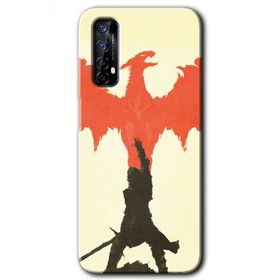 Realme 7 Dragon Hunter 1 Baskılı Uyumlu Silikon Kılıf
