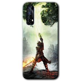 Realme 7 Dragon Hunter Baskılı Uyumlu Silikon Kılıf