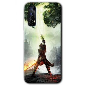 Realme 7 Dragon Hunter Baskılı Uyumlu Silikon Kılıf