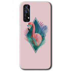 Realme 7 Flamingo Baskılı Uyumlu Silikon Kılıf