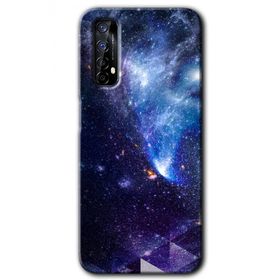 Realme 7 Galaksi Baskılı Uyumlu Silikon Kılıf