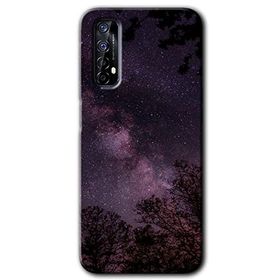Realme 7 Gece Galaksi Baskılı Uyumlu Silikon Kılıf