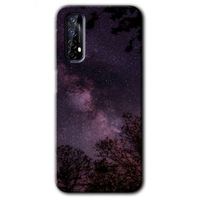 Realme 7 Gece Galaksi Baskılı Uyumlu Silikon Kılıf