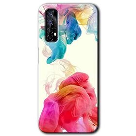Realme 7 Gökkuşağı Color Baskılı Uyumlu Silikon Kılıf