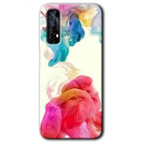 Realme 7 Gökkuşağı Color Baskılı Uyumlu Silikon Kılıf