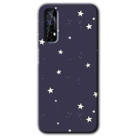 Realme 7 Gökyüzü Yıldız Baskılı Uyumlu Silikon Kılıf