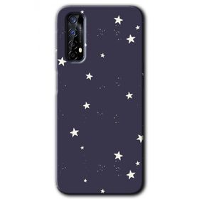 Realme 7 Gökyüzü Yıldız Baskılı Uyumlu Silikon Kılıf