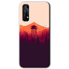 Realme 7 Gözlem Kulesi Baskılı Uyumlu Silikon Kılıf