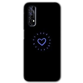 Realme 7 Heart Strokes Baskılı Uyumlu Silikon Kılıf