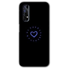 Realme 7 Heart Strokes Baskılı Uyumlu Silikon Kılıf