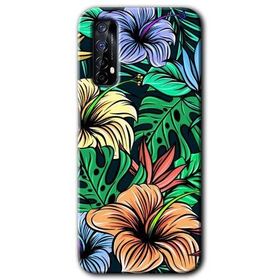 Realme 7 Hibiscus Flowers Baskılı Uyumlu Silikon Kılıf