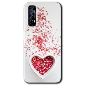 Realme 7 Kalpli Şekerleme Baskılı Uyumlu Silikon Kılıf