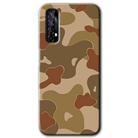 Realme 7 Kamuflaj 10 Baskılı Uyumlu Silikon Kılıf