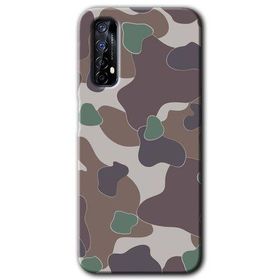 Realme 7 Kamuflaj 11 Baskılı Uyumlu Silikon Kılıf