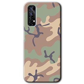 Realme 7 Kamuflaj 29 Baskılı Uyumlu Silikon Kılıf