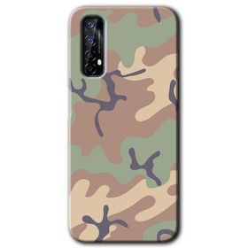 Realme 7 Kamuflaj 29 Baskılı Uyumlu Silikon Kılıf