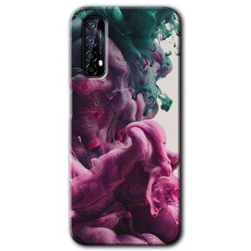 Realme 7 Liquid Cloud Baskılı Uyumlu Silikon Kılıf