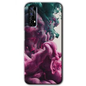 Realme 7 Liquid Cloud Baskılı Uyumlu Silikon Kılıf