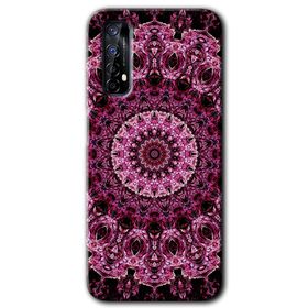 Realme 7 Mandala Patterns Kaleidoscope Baskılı Uyumlu Silikon Kılıf