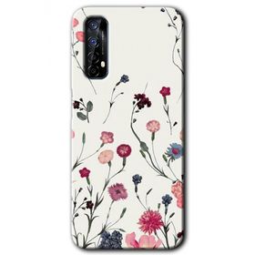 Realme 7 Mat Çiçek Baskılı Uyumlu Silikon Kılıf