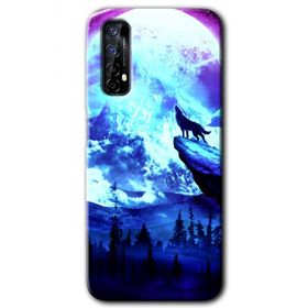 Realme 7 Mega Kurt Baskılı Uyumlu Silikon Kılıf