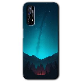 Realme 7 Night Fores Mount Baskılı Uyumlu Silikon Kılıf